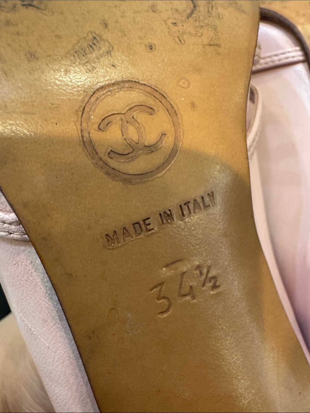 Authentic CHANEL Pink Bow Peep-Toe Heels - Picture 14 of 14
